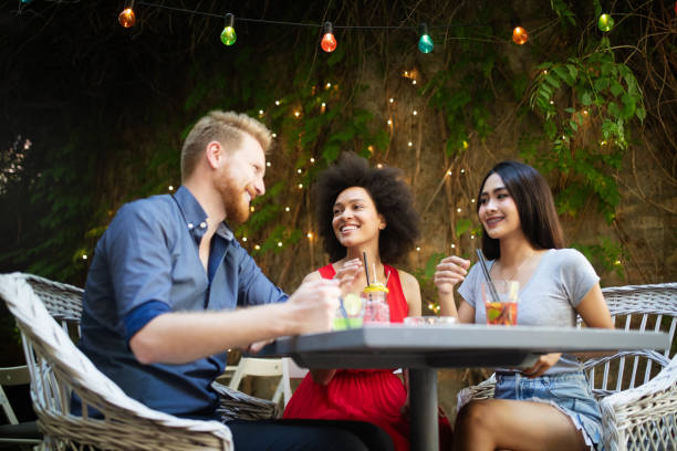 istock Multiracial group of friends having fun and talking 1140296622