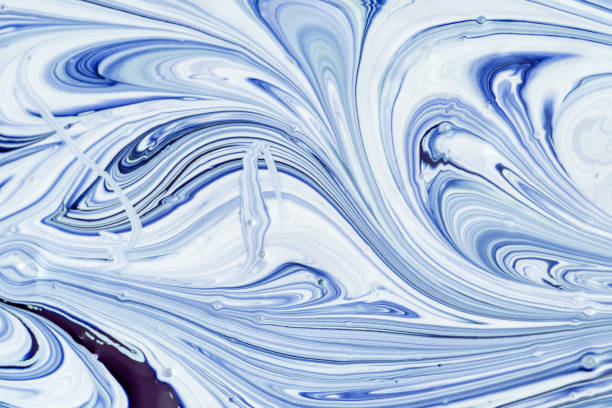 istock Empty abstract background for layouts. Mixing white and blue paint creating a beautiful pattern. 1140297377