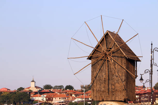 istock old wooden windmill in Nessebar Bulgaria 1140299736