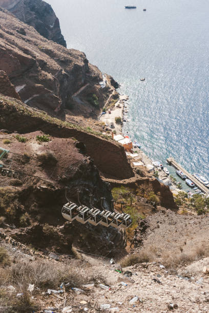 istock Fira Port and Cable car 1140300359