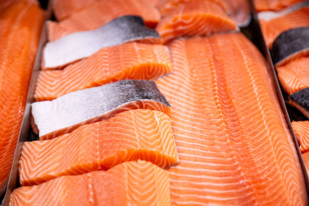 istock Salmon steak fillet 1140301136