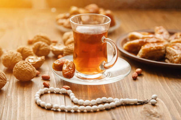 istock Dates, rosaries and baklava. Ramadan. Selective focus. 1140304451