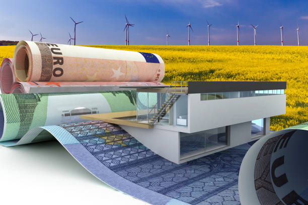 istock Construction planning and renewable energies 02 - 3d illustration 1140314199