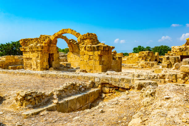 istock Forty columns fortress at Paphos Archaeological Park on Cyprus 1140316149