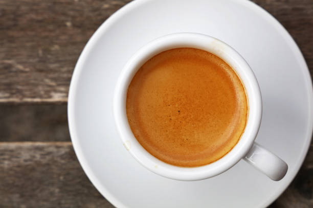 istock Directly Above Shot Of Coffee Cup On Table 1140316747