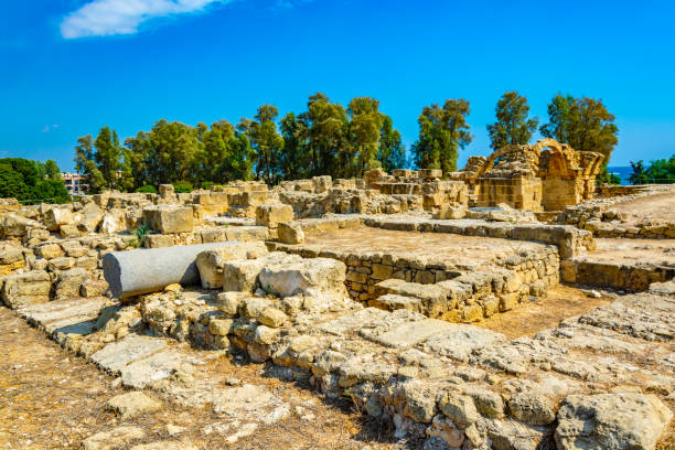 istock Forty columns fortress at Paphos Archaeological Park on Cyprus 1140317461
