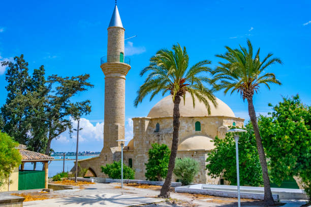 Hala Sultan Tekessi mosque near Larnaca, Cyprus