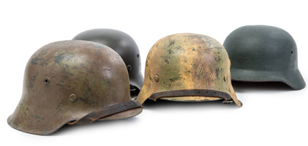istock four German Army helmets World War II period isolated on a white background 1140324599