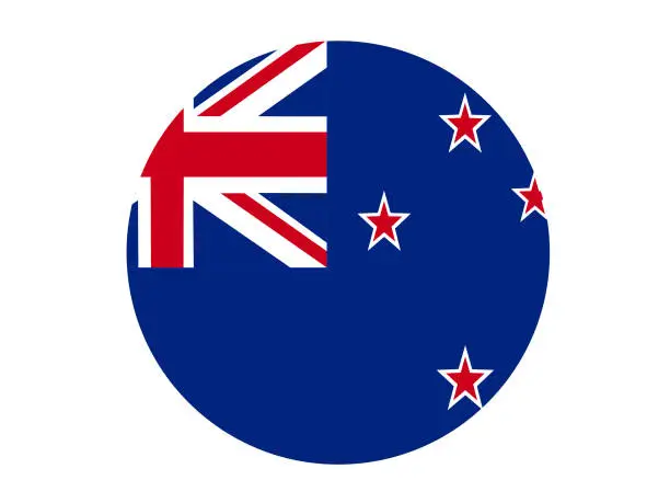 Vector illustration of New Zealand flag