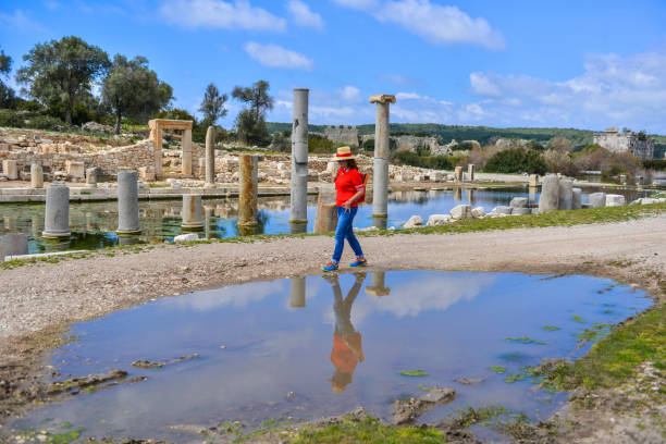istock Patara King Way. Patara ancient city from Turkey. 1140344948