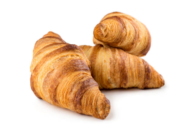 istock Three freshly baked croissants 1140345262