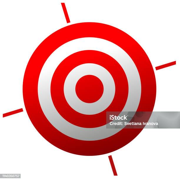 Red Target Stock Illustration - Download Image Now - Accuracy, Aiming ...