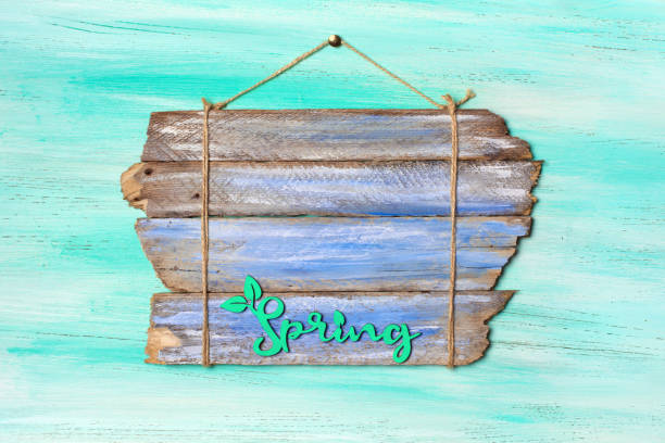 istock Vintage blue signboard for information hanging by rope 1140356065