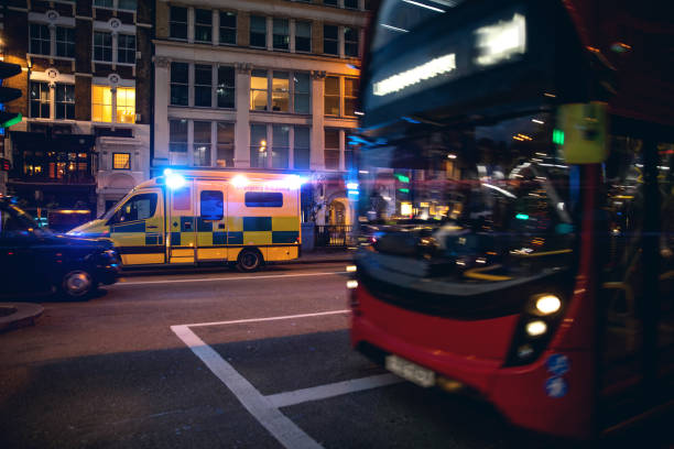 istock Ambulance respond to an Emergency in downtown 1140356757