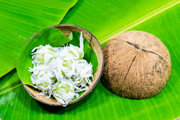 istock Coconut Ball (Thai Traditional Dessert) - Ka Nom Tom 1140356988