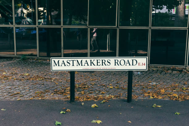 Mastmakers Road sign, London