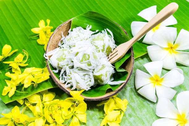 istock Coconut Ball (Thai Traditional Dessert) - Ka Nom Tom 1140357119