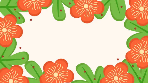 Vector illustration of Flower background vector