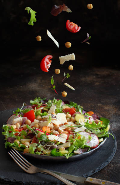 istock Chickpea salad with vegetables and microgreens 1140361936