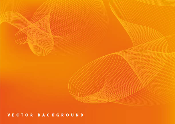 Abstract Technology Orange Vector Background Abstract Technology Orange Vector Background orange background stock illustrations