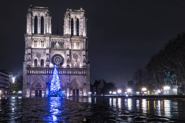 istock Notre Dame Paris at night 1140363820