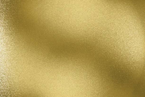 istock Abstract texture background, scratches yellow metal wall 1140364443