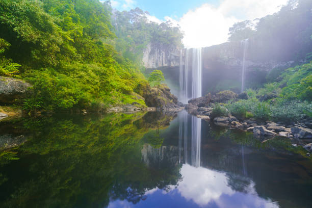 istock Beautiful waterfall in Vietnam, Asia 1140365180