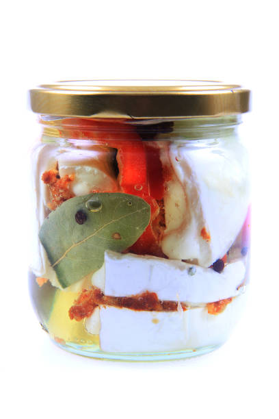 istock czech pickled cheese in oil isolated 1140365451