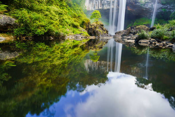 istock Beautiful waterfall in Vietnam, Asia 1140365516