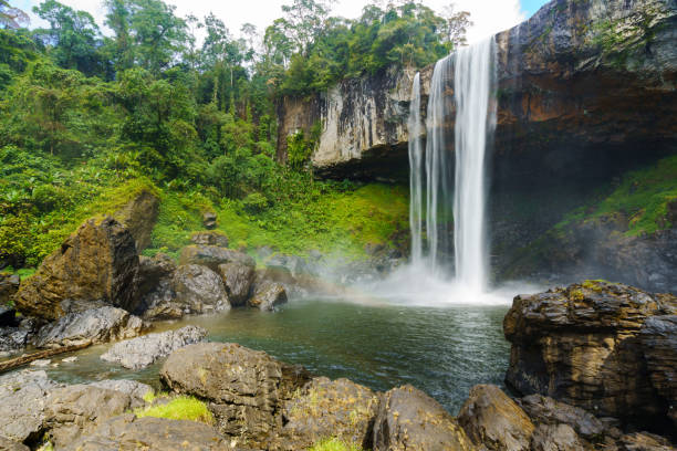 istock Beautiful waterfall in Vietnam, Asia 1140366859