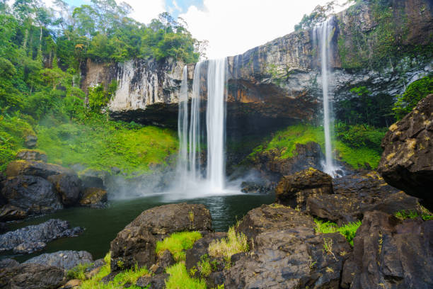 istock Beautiful waterfall in Vietnam, Asia 1140367037