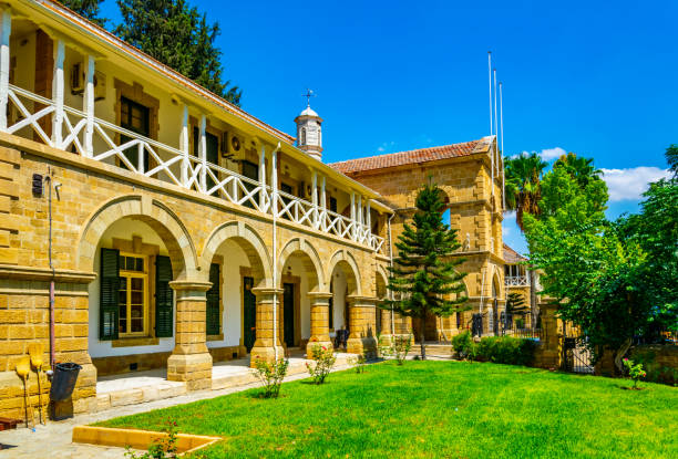 Law courts building in Lefkosa, Cyprus Law courts building in Lefkosa, Cyprus nicosia cyprus stock pictures, royalty-free photos & images