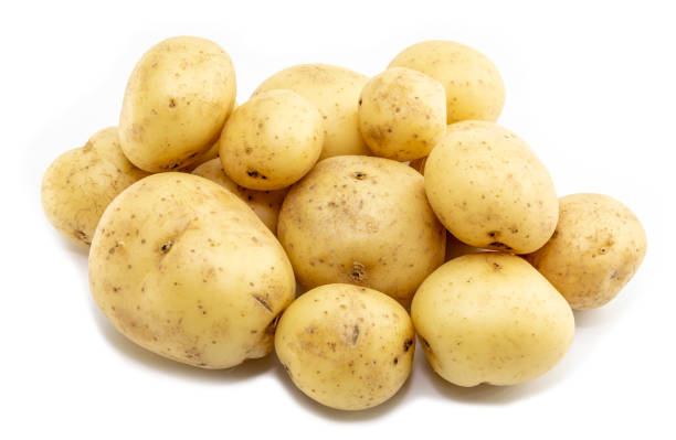 istock A group of potatoes, big and small isolated on white background 1140373402