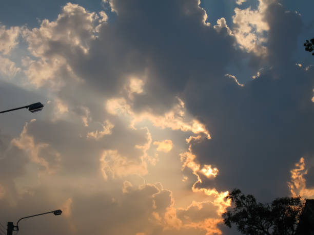 istock The Sunbeams Through the Clouds at Sunset 18 1140378090