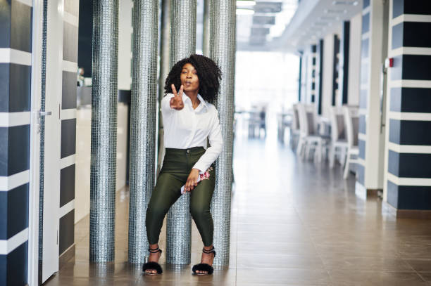 istock Cheerful business african american lady 1140382322