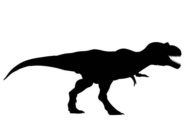 Vector illustration of Large dinosaur