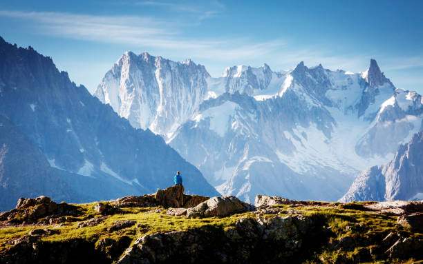 istock Views of the Mont Blanc glacier with Lac Blanc (White Lake). 1140389030