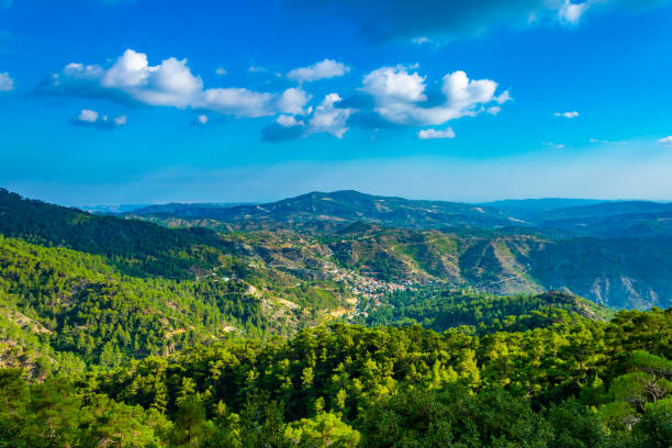 Pano Platres village on Cyprus