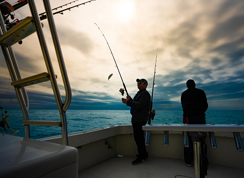 Sports fishermen Miami Florida