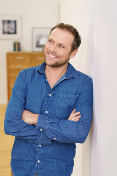 istock Young man in denim shirt 1140396172