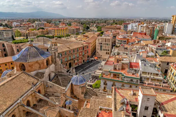 murcia Spain aerial view panorama from cathedral tower