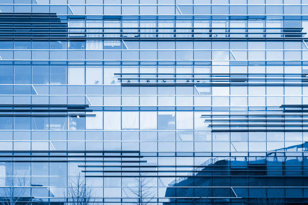 istock Abstract view of a skyscraper 1140399297