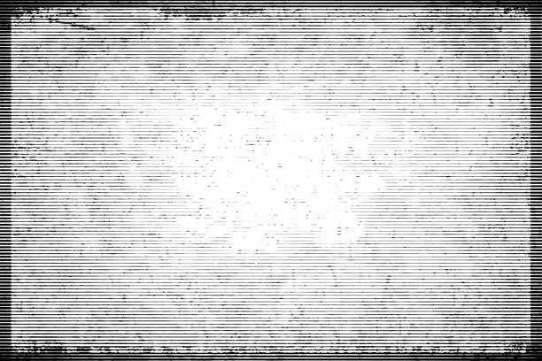 istock Halftone monochrome grunge horizontal lines texture. 1140401007