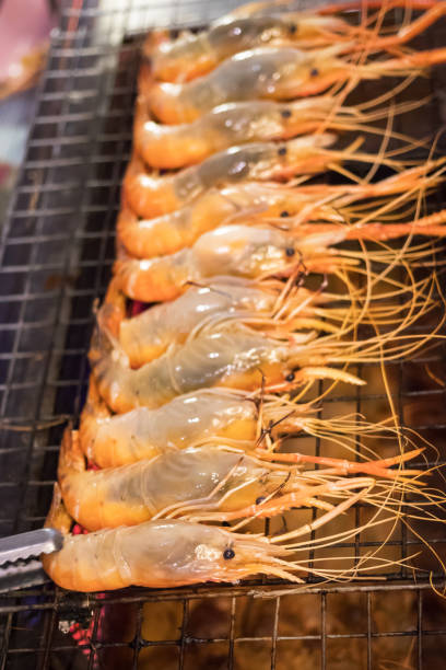 istock Grilled prawns on the stove. 1140401234
