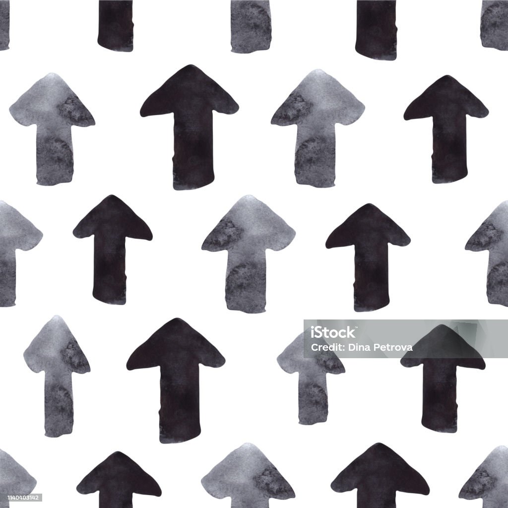 Pattern Examples Arrows Pattern With Hand Drawn Arrows Stock Illustration - Download Image Now ...