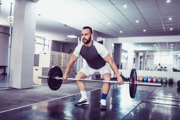 istock Male Athlete Improving Deadlift Technique 1140403273