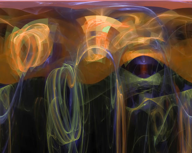 istock abstract digital fractal, fantasy design 1140404575