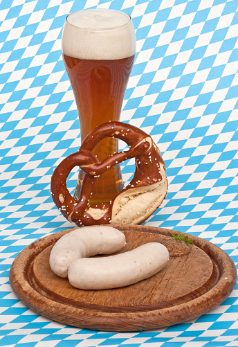 Traditional Bavarian sausage \
