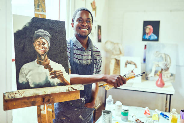 istock I feel happiest when I'm painting 1140410293