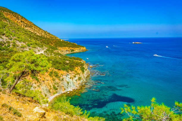 istock Ragged coast of Akamas peninsula on Cyprus 1140410865